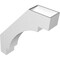 Ekena Millwork 5 1/2-in. W x 24-in. D x 28-in. H Merced Architectural Grade PVC Knee Brace BRCP055X24X28MRC - alternate 2